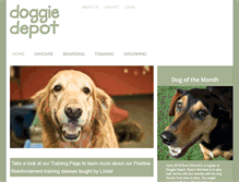 Tablet Screenshot of doggiedepot.com